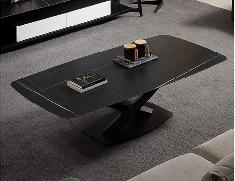 BÀN TRÀ SOFA MẶT ĐÁ CHÂN X - BT111