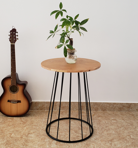 BÀN CAFE QUEEN MẶT GỖ TRÒN - BCF42