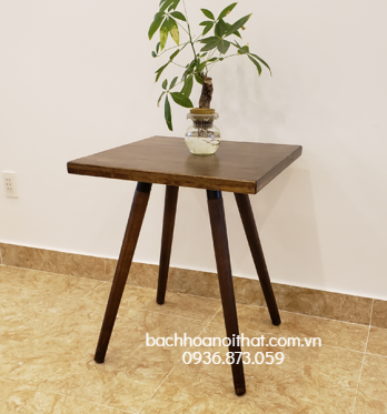 BÀN CAFE GỖ VUÔNG 4 CHÂN - BCF46