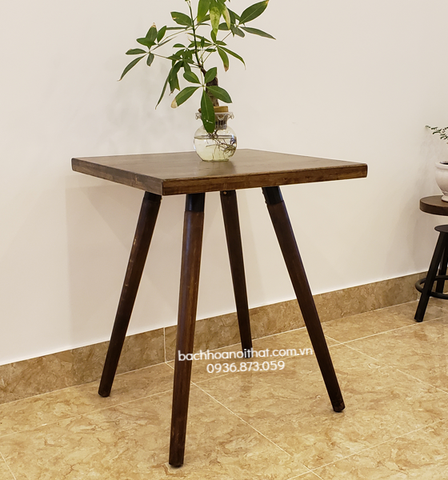 BÀN CAFE GỖ VUÔNG 4 CHÂN - BCF46