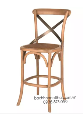 GHẾ BAR BISTRO GỖ SỒI - BAR27