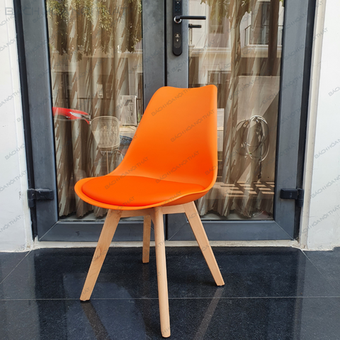 GHẾ EAMES NHỰA ĐÚC MẶT ĐỆM CHÂN GỖ - 3003
