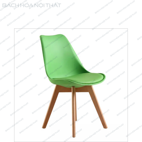 GHẾ EAMES NHỰA ĐÚC MẶT ĐỆM CHÂN GỖ - 3003
