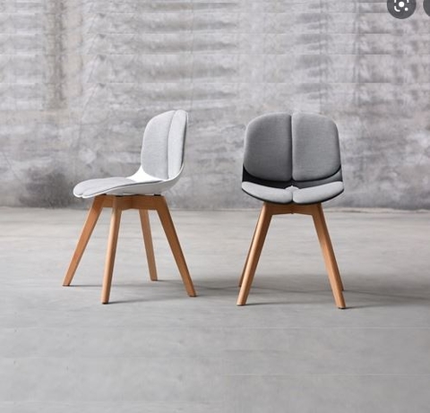 GHẾ NHỰA CHÂN GỖ