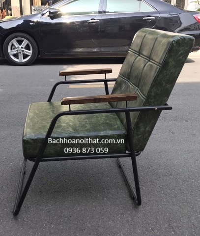 GHẾ SOFA ĐƠN CAFE CHÂN SẮT