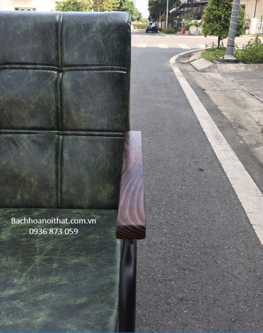 GHẾ SOFA ĐƠN CAFE CHÂN SẮT