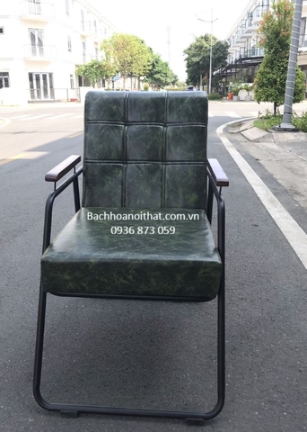 GHẾ SOFA ĐƠN CAFE CHÂN SẮT
