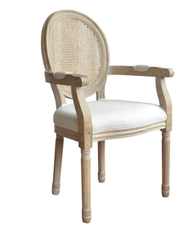 GHẾ LOUIS CÓ TAY TỰA MÂY - GAG49