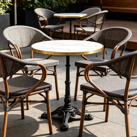 Bàn Tròn Cafe Chân Gang - BCF88