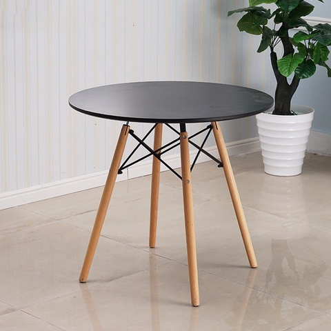 BÀN CAFE EAMES MẶT GỖ MDF TRÒN - BCF37