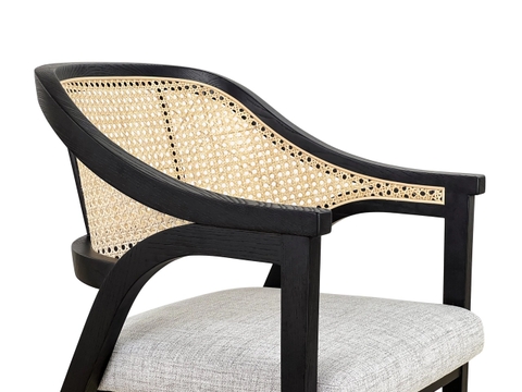 Ghế Gỗ Đan Mây Phong Cách Vintage- GDM19