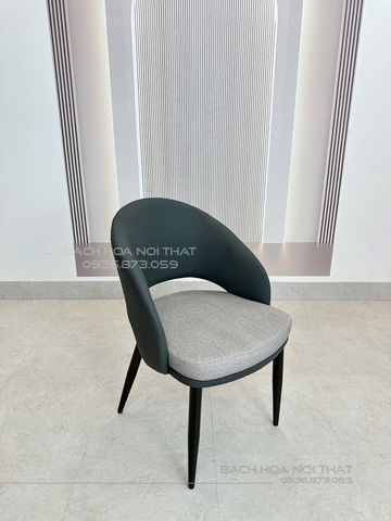GHẾ BÀN ĂN CHÂN SẮT BỌC DA - GAN209