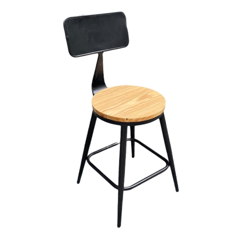 GHẾ CAFE SẮT MẶT GỖ