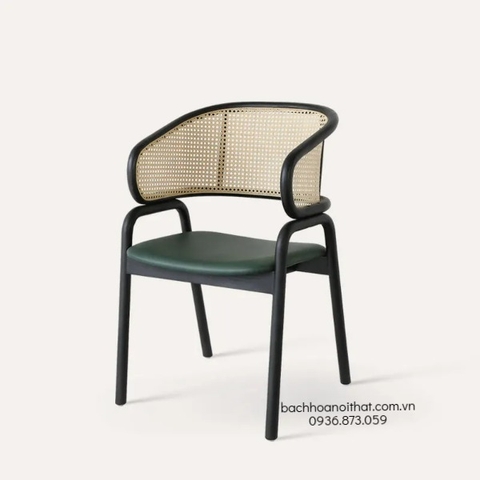 GHẾ CAFE TỰA MÂY GỖ ASH - GAG96