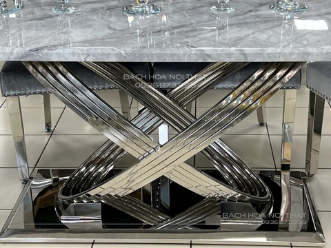 Chân Bàn Ăn Inox Cao Cấp Chữ X - K221