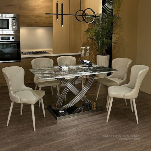 Chân Bàn Ăn Inox Cao Cấp Chữ X - K221