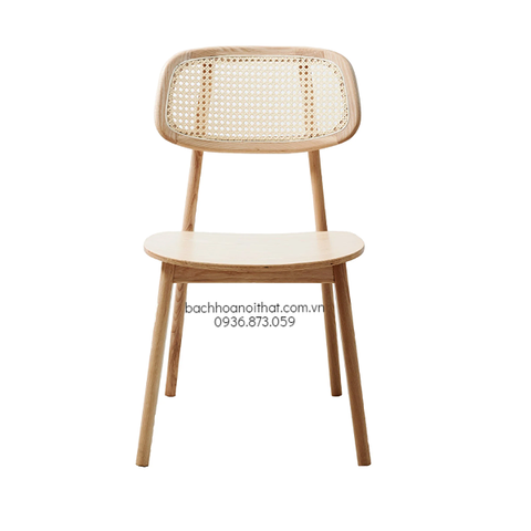GHẾ GỖ SECCO TỰA ĐAN MÂY - GAG47