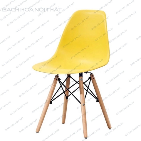 GHẾ EAMES MẶT NHỰA CHÂN GỖ