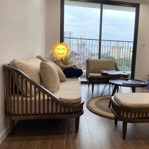 GHẾ SOFA KBH ĐÔI KHUNG GỖ ASH - SFG12