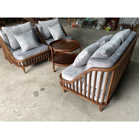 GHẾ SOFA KBH BỐN KHUNG GỖ ASH - SFG14