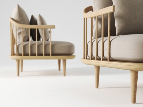 GHẾ SOFA FLY ĐƠN GỖ ASH - SFG19