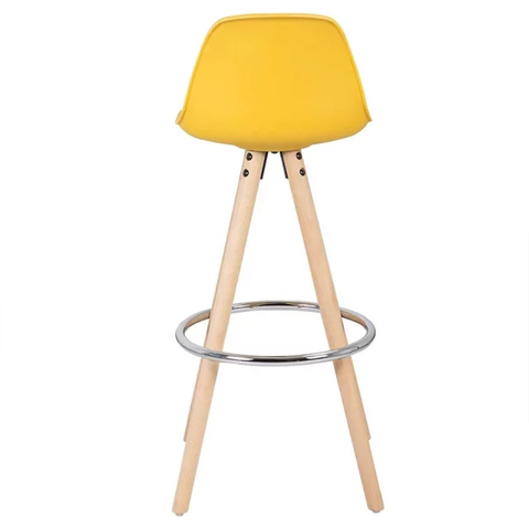 GHẾ BAR CHÂN CHỤM GỖ MẶT NỆM - BAR7