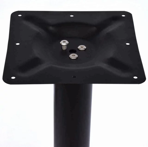 BÀN CAFE CHÂN GANG TRỤ TRÒN MẶT GỖ - BCF07