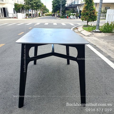 BÀN ĂN CONCORDE II MẶT ĐÁ CHÂN GỖ