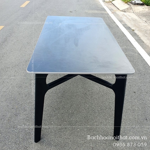 BÀN ĂN CONCORDE II MẶT ĐÁ CHÂN GỖ