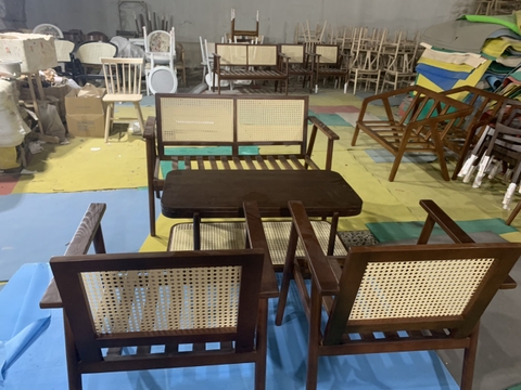 GHẾ SOFA MÂY TỰA LƯNG GỖ ASH - SFG27