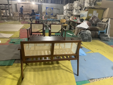 GHẾ SOFA MÂY TỰA LƯNG GỖ ASH - SFG27