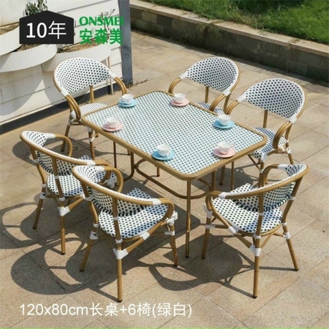 BỘ BÀN GHẾ SÂN VƯỜN 6 GHẾ