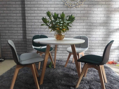 GHẾ NHỰA CHÂN GỖ