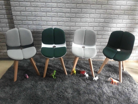 GHẾ NHỰA CHÂN GỖ