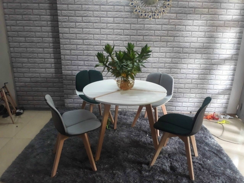 GHẾ NHỰA CHÂN GỖ