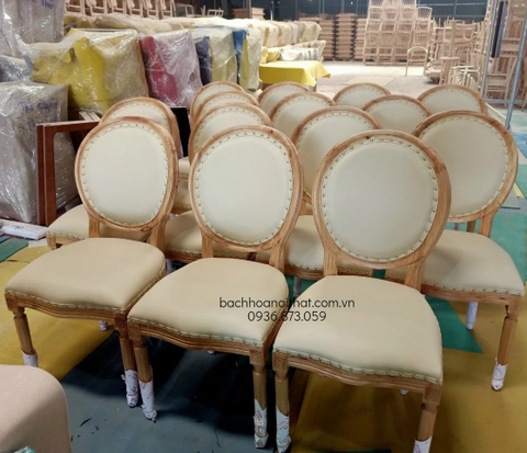 GHẾ GỖ CỔ ĐIỂN LOUIS KHÔNG TAY - GAG18