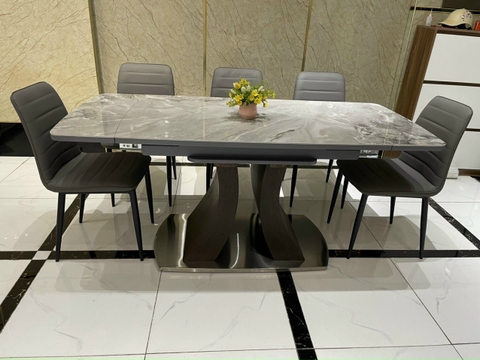 BÀN ĂN MẶT ĐÁ KÉO DÀI - BAMD114