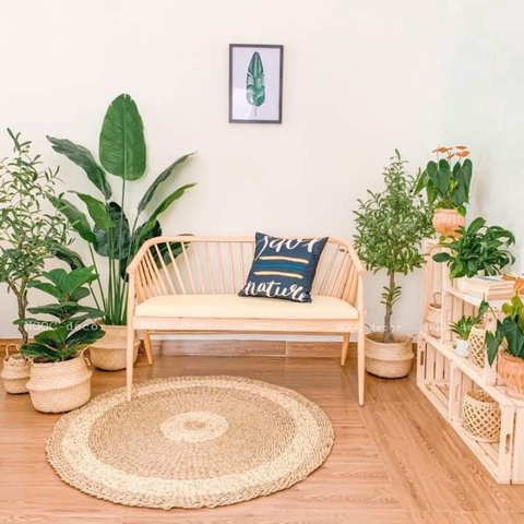 GHẾ SOFA GENNY GỖ TỰ NHIÊN - SFG01