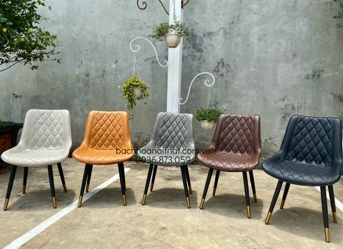 GHẾ LOFT TRÁM CHÂN SẮT BỌC ĐỒNG - GAN29