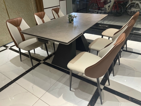 BÀN ĂN MẶT ĐÁ KÉO DÀI - BAMD26