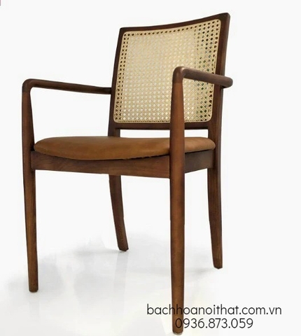 GHẾ ĂN GỖ MILA CÓ TAY - GAG55