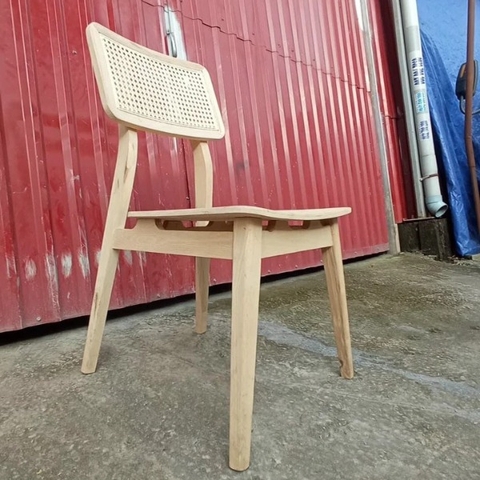 GHẾ BONAVISTA LƯNG MÂY MẶT GỖ - GAG59