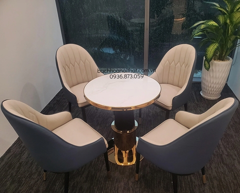 BÀN CAFE MẶT ĐÁ GỐM NHẬP KHẨU - BCF18