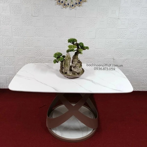 BÀN ĂN MẶT ĐÁ CERAMIC NHẬP KHẨU - BAMD02