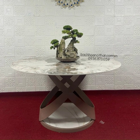 BÀN ĂN MẶT ĐÁ TRÒN NHẬP KHẨU