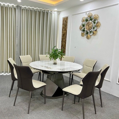 GHẾ ĂN BỌC DA CHÂN SẮT NHẬP KHẨU