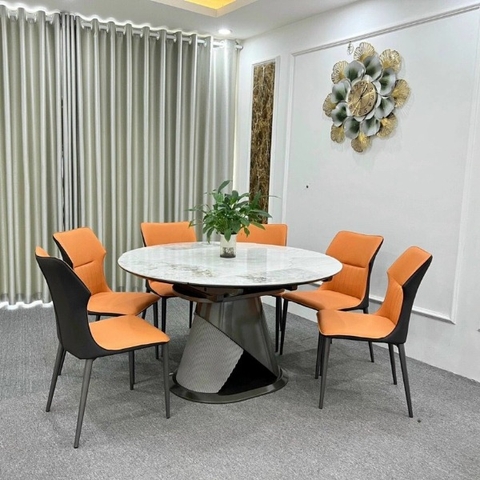 GHẾ ĂN BỌC DA CHÂN SẮT NHẬP KHẨU