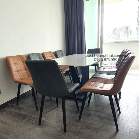 GHẾ CAMILA BỌC DA NHẬP KHẨU