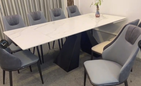 BÀN ĂN MẶT ĐÁ KÉO DÀI - BAMD26