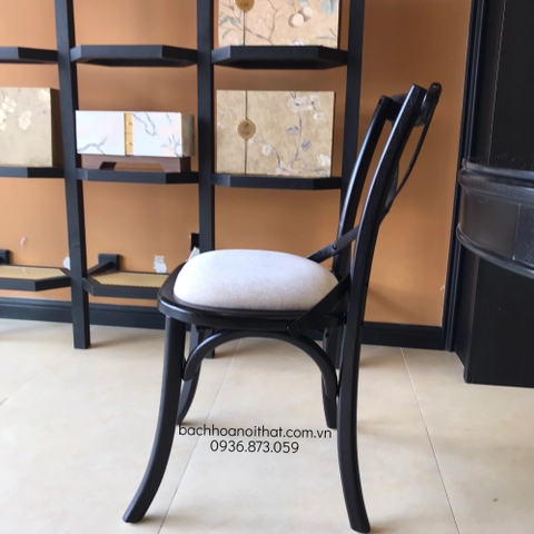 GHẾ ĂN BISTRO GỖ ASH MẶT NỆM - GAG48